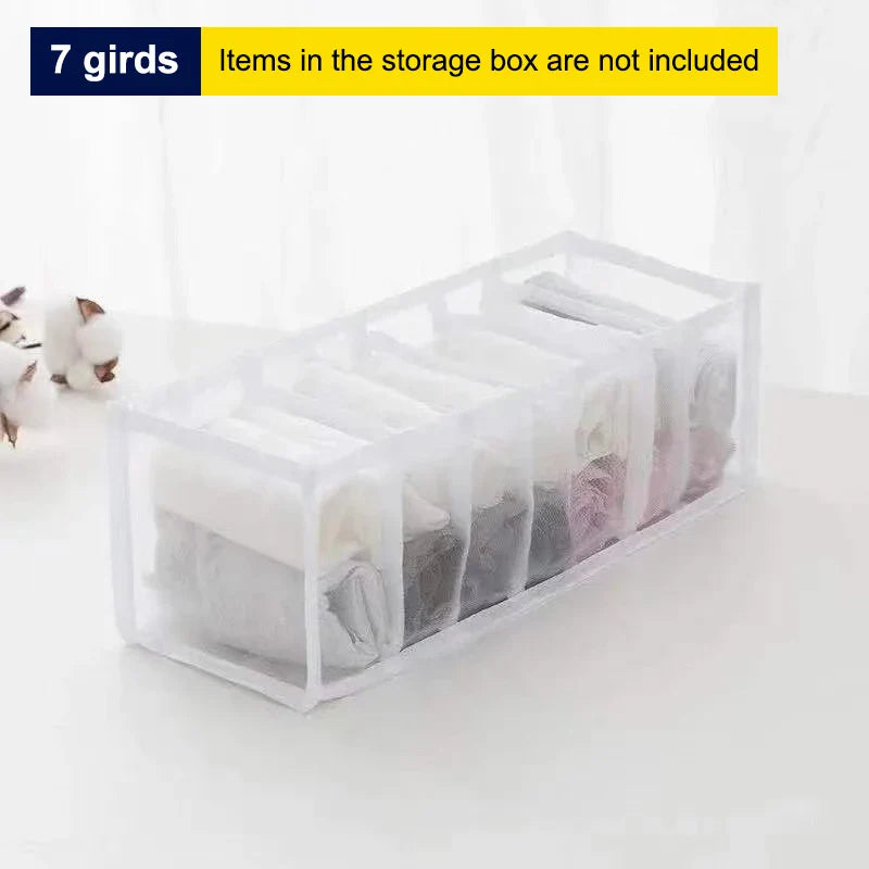 Mesh Drawer Organizer – 6/7/11 Grid Sock & Lingerie Storage