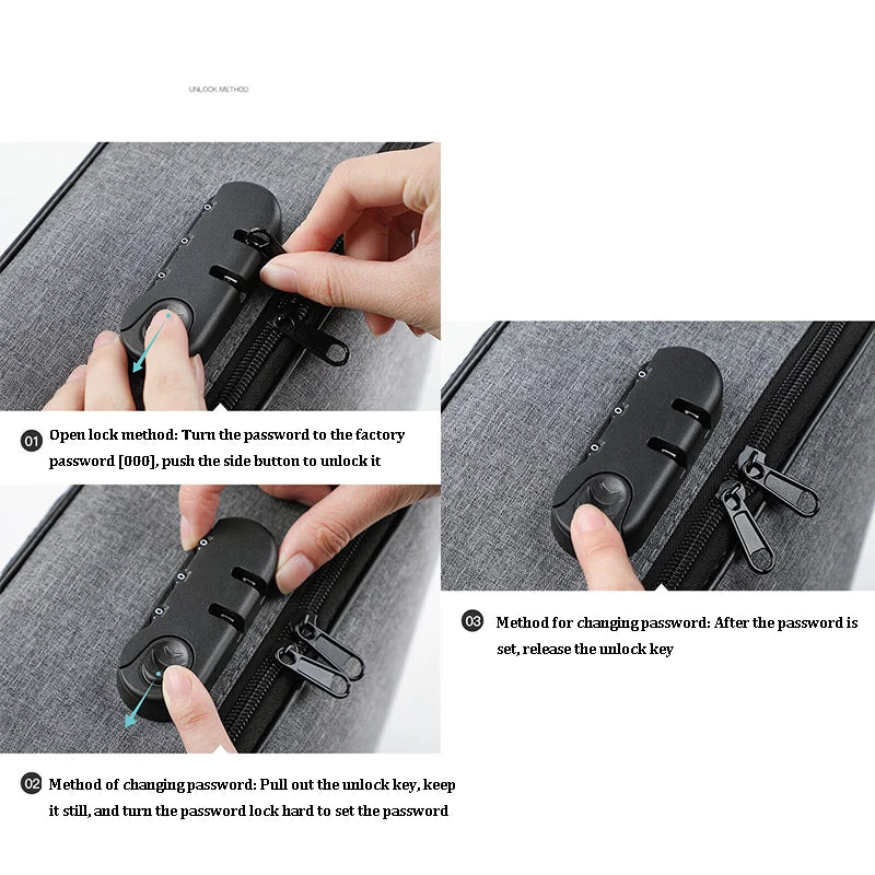 Multifunctional Briefcase with Password Lock | Travel Organizer