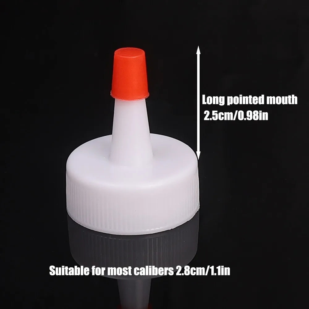 10-Pack 28mm Squeeze Bottle Cap Tips – Leak-Proof Replacement