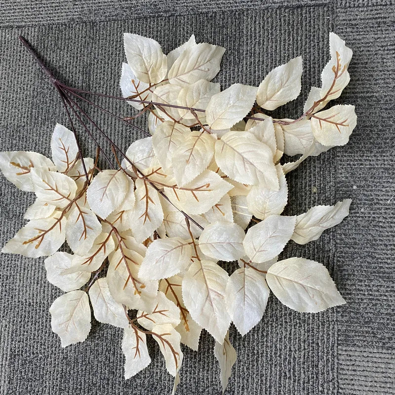 Silk Rose Leaf Artificial Plant Stems | Set of 4 | 57cm