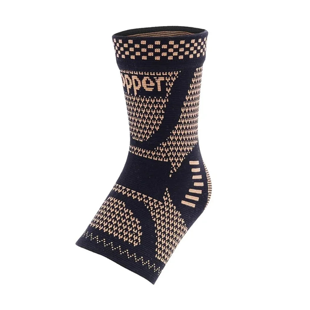 Copper Ankle Brace Compression Sleeve – Plantar Fasciitis Relief Ankle Compression Brace Peaceful Pleasures Health and Wellness AS Picutre-1PCS S