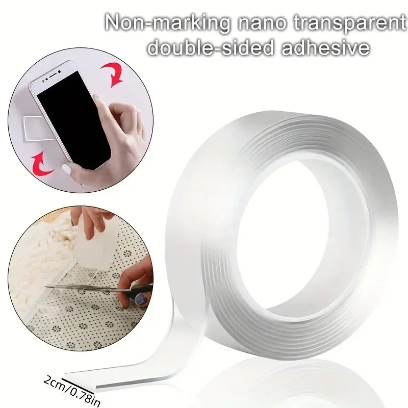Nano Double-Sided Tape – Strong, Waterproof & Reusable
