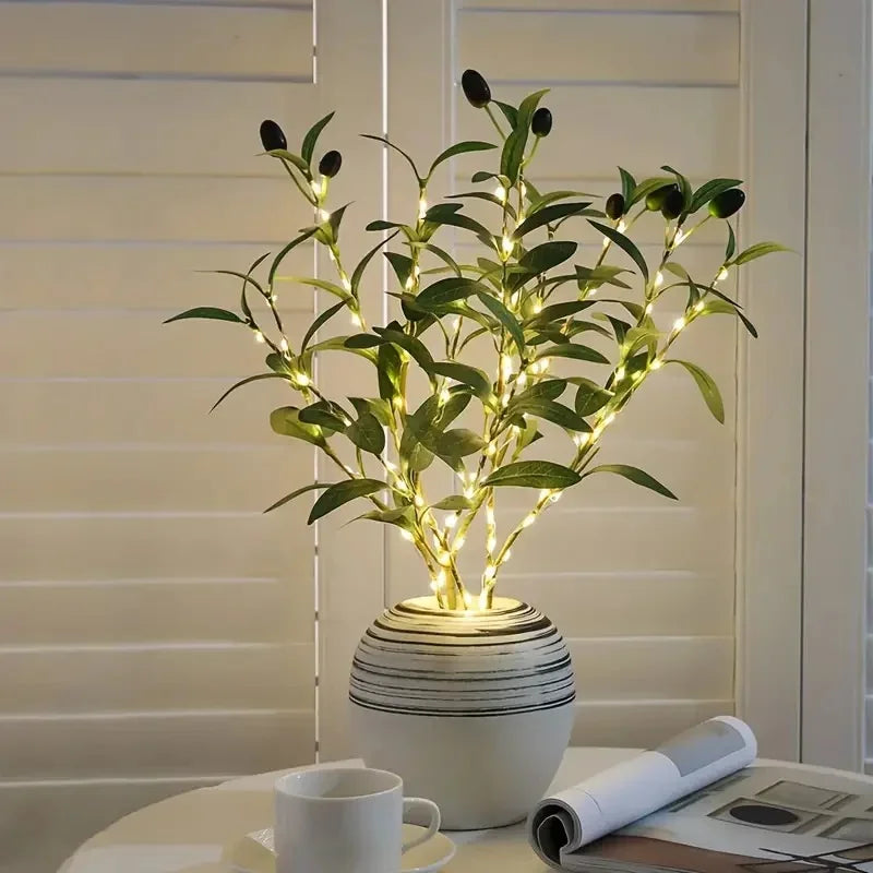 Olive Branch String Lights | Battery Powered Indoor Fairy Light