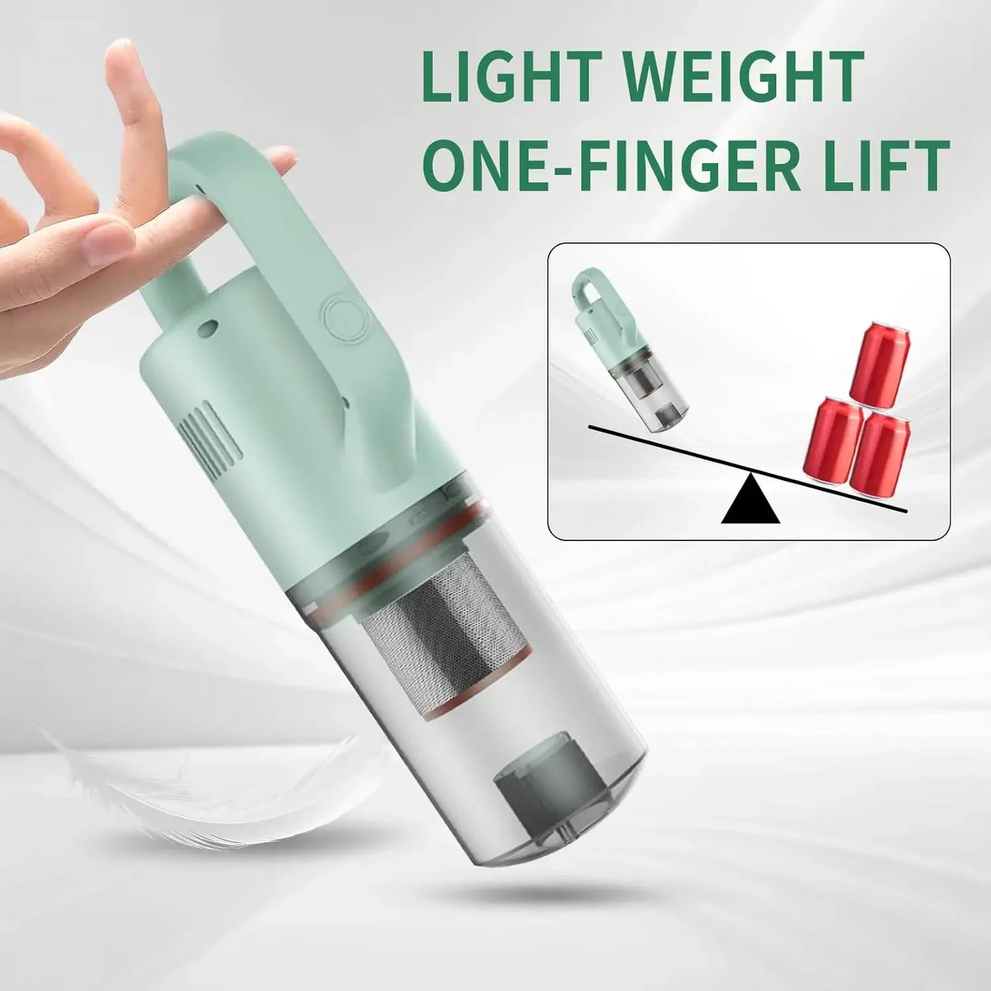 Handheld Cordless Vacuum Cleaner for Pet Hair, Hardwood Floors, and Home Cleaning with 8000PA Suction Peaceful Pleasures Health and Wellness