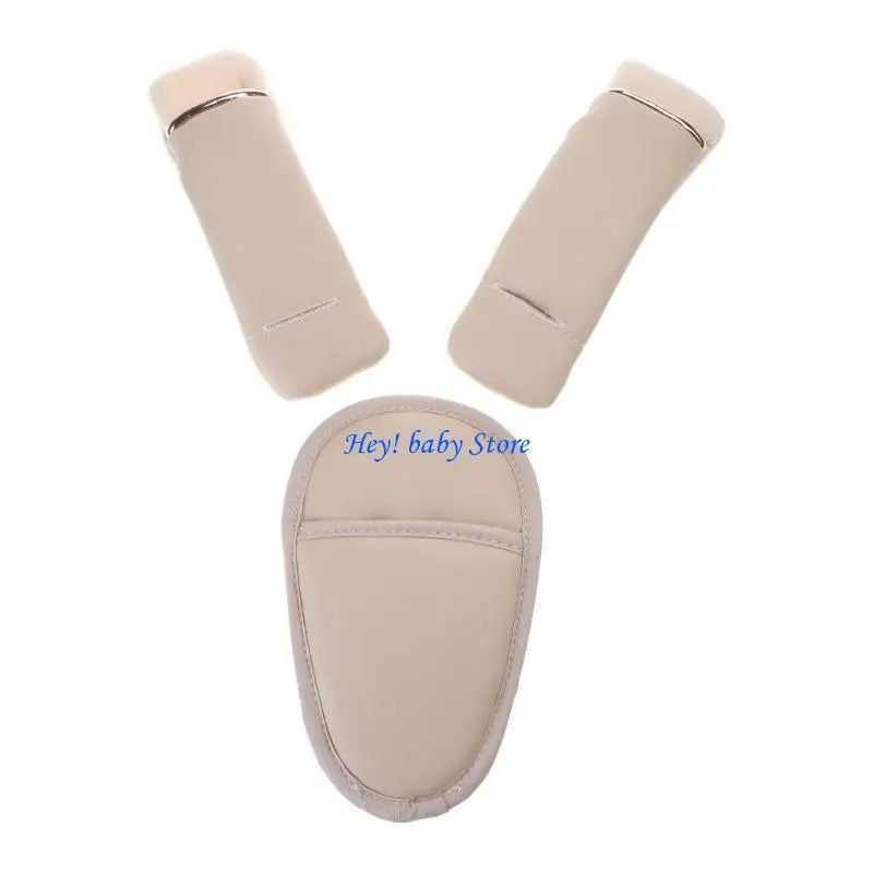 Baby Stroller Shoulder Strap Covers & Crotch Pad Set 3pcs