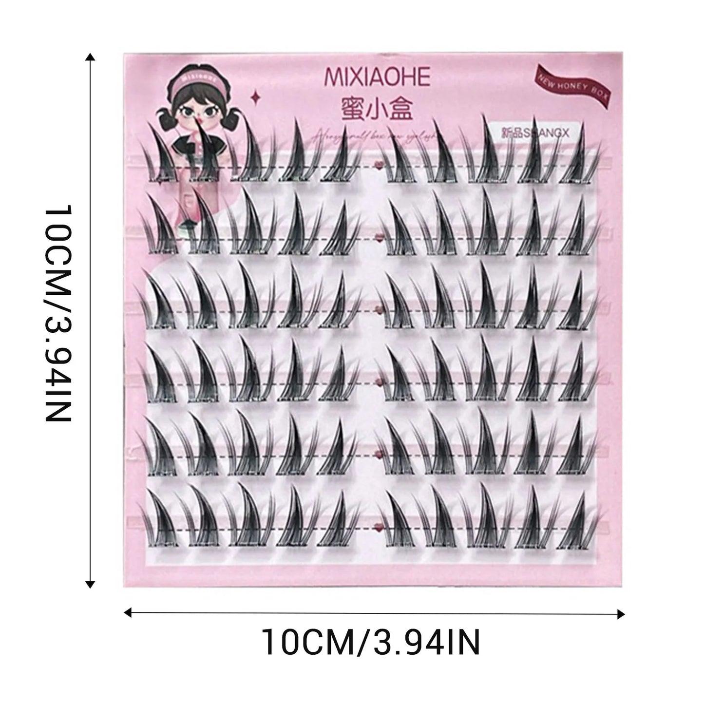 Self Adhesive Lash Clusters Eyelashes Doll Individual Lashes Extension Natural Cat Eye Manga False Eyelashes Cosplay Makeup Peaceful Pleasures Health and Wellness