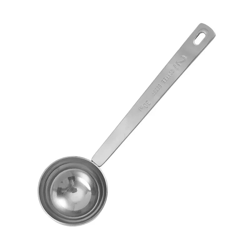Stainless Steel Coffee Scoop, Measuring Spoons, Measuring Spoon Kitchen Measure Tools Peaceful Pleasures Health and Wellness 2TBSP 30ml