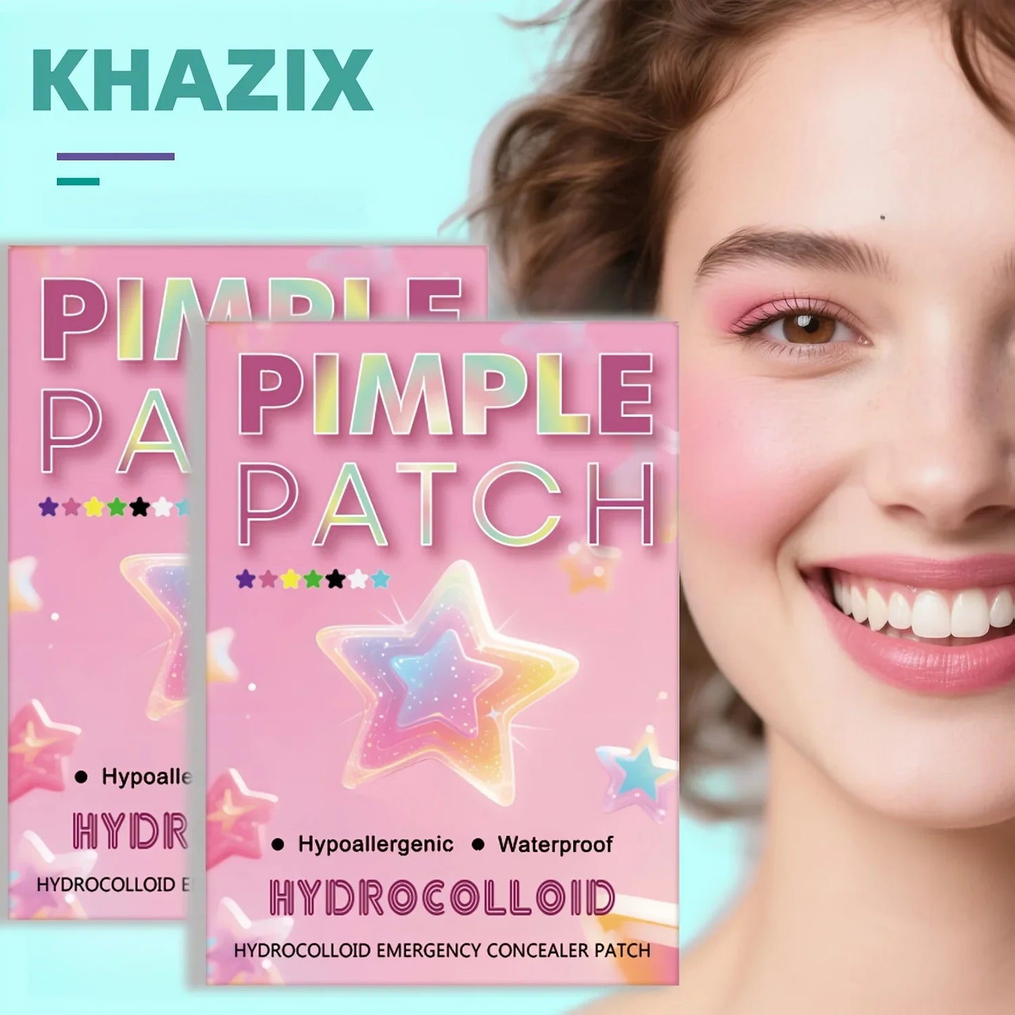 480 Star Shaped Hydrocolloid Acne Patches – Gentle & Clear