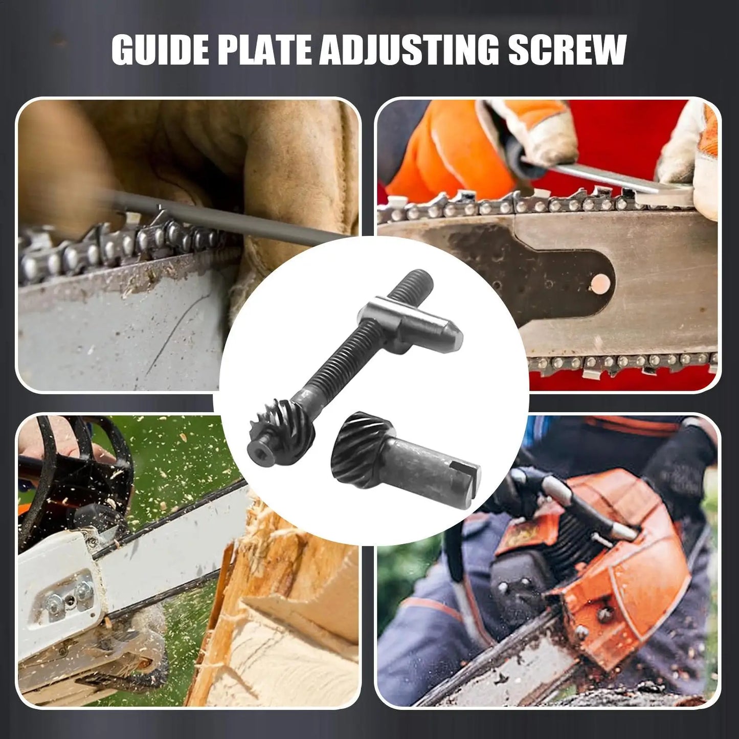 Chain Tensioner Screw Guide Plate Chain Adjusting Bolt Lawn Mower Chainsaw Replacement Part For Backyard Landscapes Garden Farm Peaceful Pleasures Health and Wellness