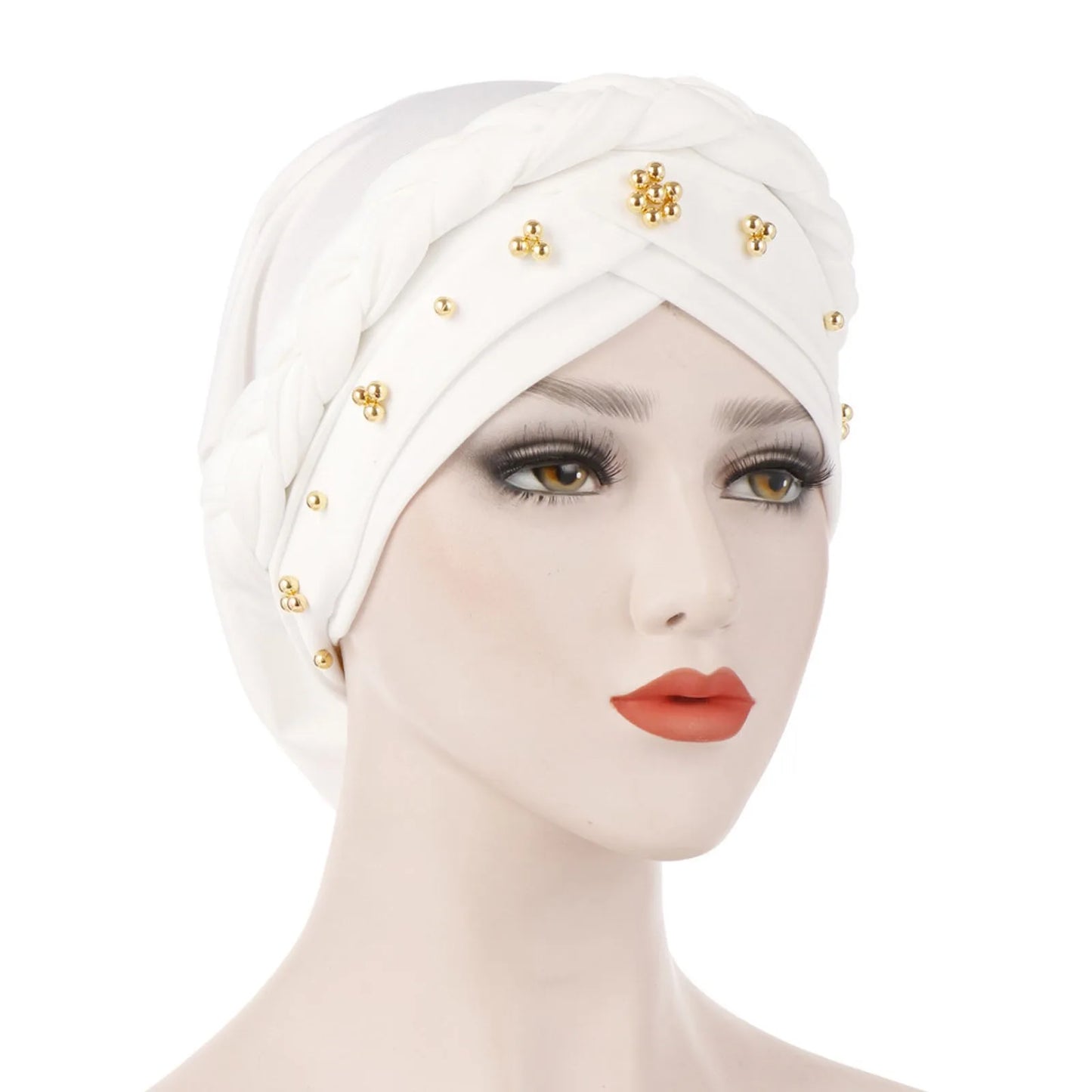 Women's Inner Hijab Turban Bonnet Cap with Pearl Detail
