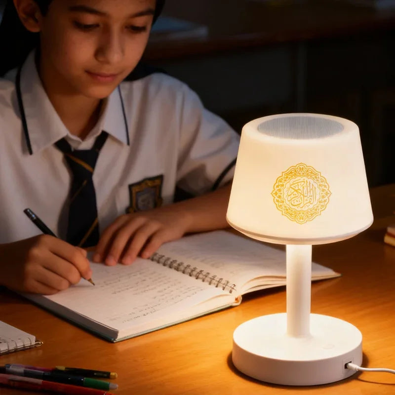 Quran Azan Bluetooth Speaker & Night Light – 16 Reciters