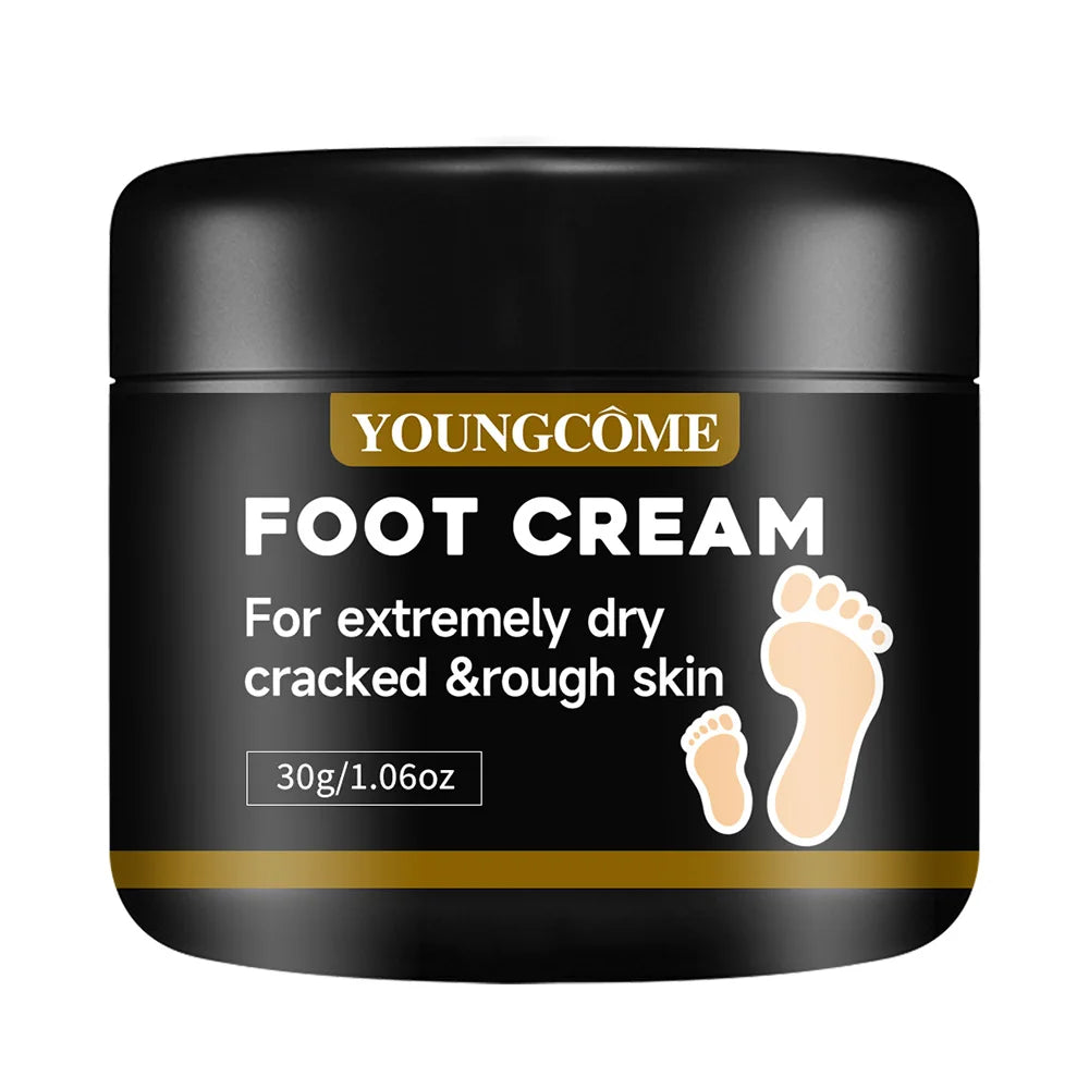 YOUNGCOME Foot Cream for Extremely Dry Cracked Heels & Rough Skin, Intensive Moisturizing Balm, Deep Hydration Softening Foot Ca Peaceful Pleasures Health and Wellness 30g