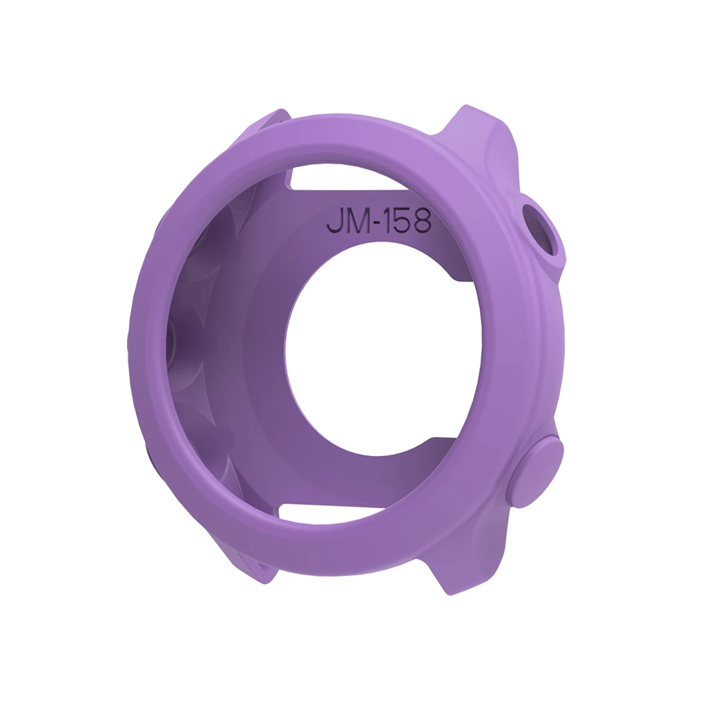 Silicone Case for Garmin Forerunner 55 & 158 – Clear Bumper Cover Peaceful Pleasures Health and Wellness purple color