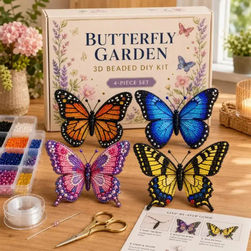 3D Beaded Animal Craft Kit – DIY Beading Kit for Adults