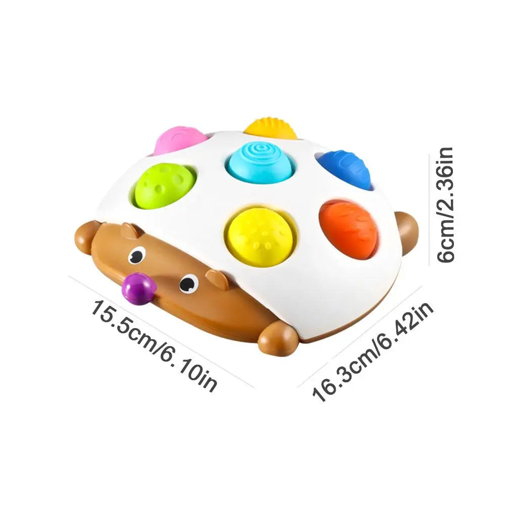 Hedgehog Bubble Sensory Toy | Baby Hand-Eye Coordination Sensory Fidget Toy Peaceful Pleasures Health and Wellness