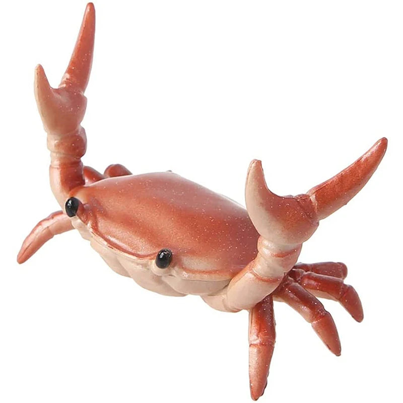 Creative and Cute Crab Pencil Holder Weight Lifting Pencil Holder Convenient Storage Phone Holder Decoration Model Peaceful Pleasures Health and Wellness Red