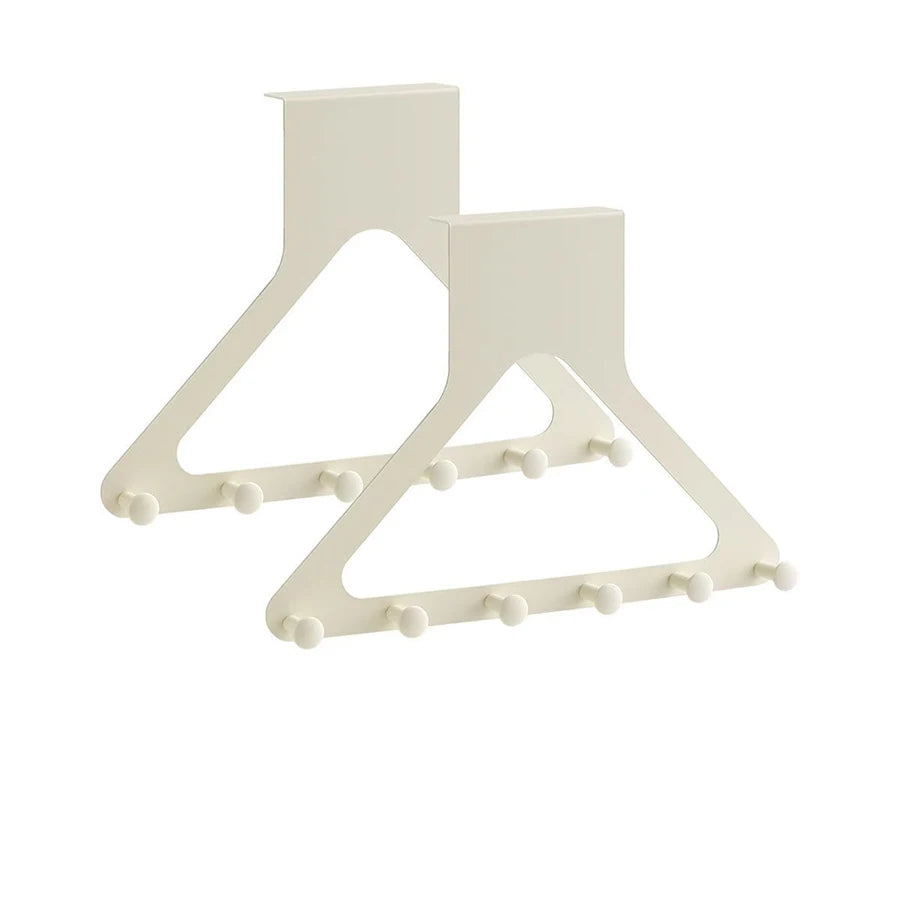 Over The Door Hooks with 6 Coat Hooks – Towel Rack & Door Hanger for Bathroom & Dorm