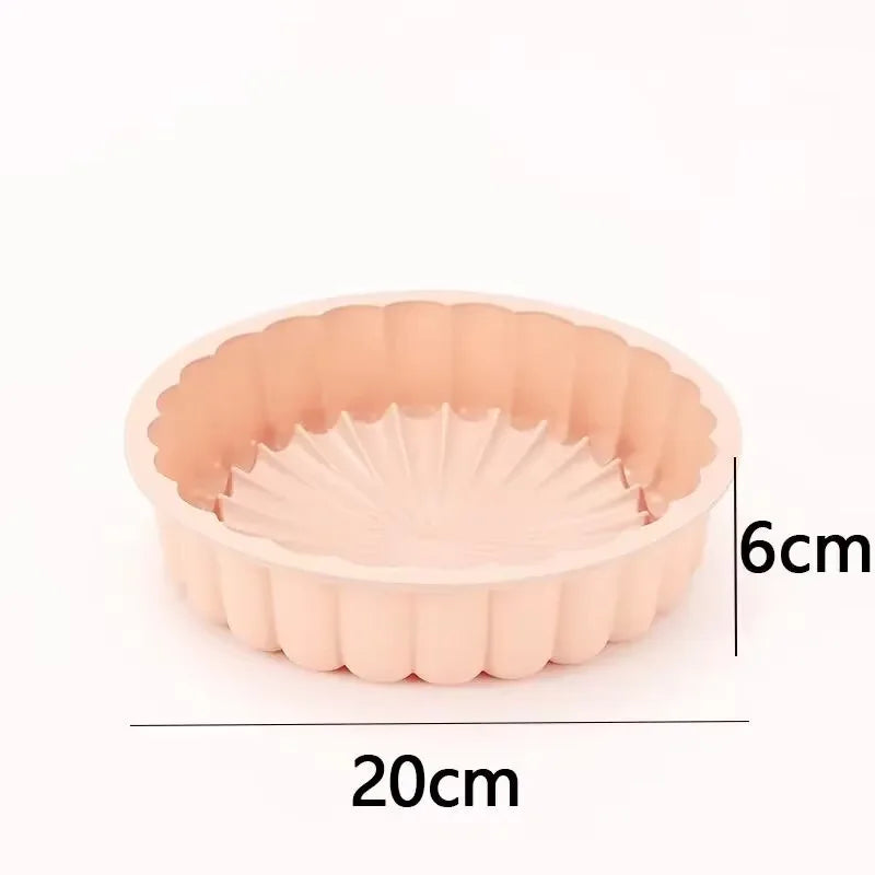 Silicone Round Cake Pan – Non-Stick Heat-Resistant Baking Mold