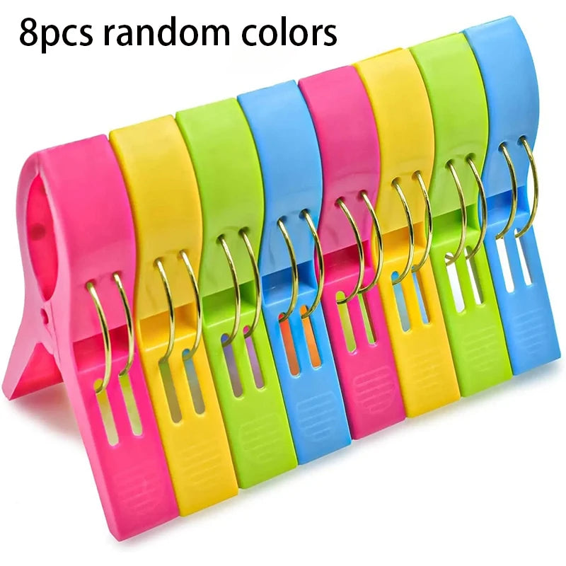 Beach Towel Clips Chair Holder Plastic Clothes Pegs Hanging Clip
