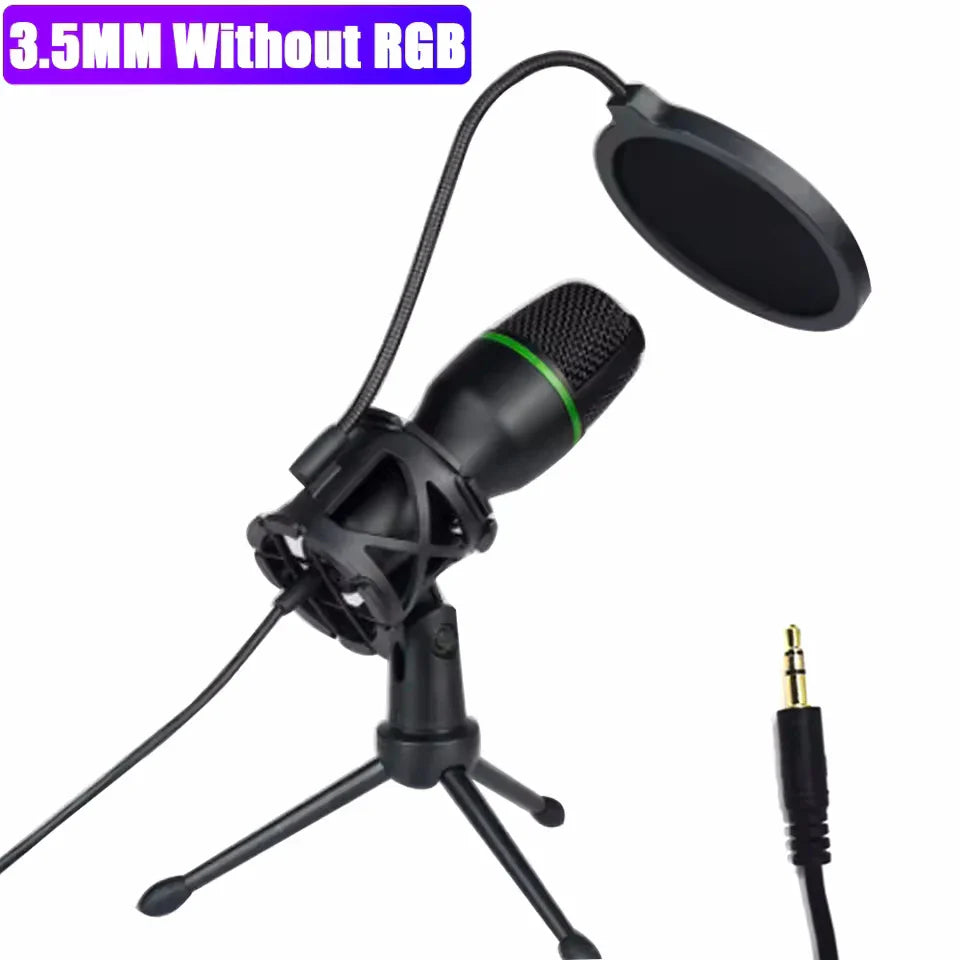 AyeBeau USB RGB Condenser Microphone for PC, Streaming & Gaming