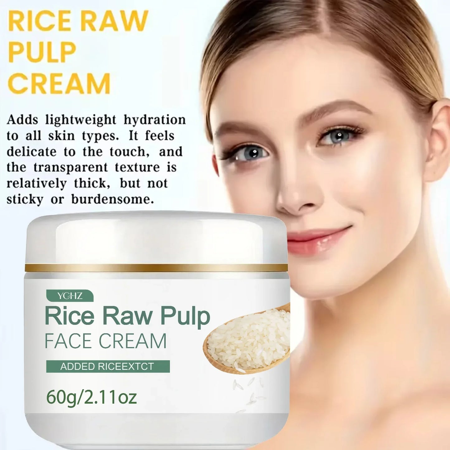 Rice Extract & Hyaluronic Acid Moisturizing Cream 60g