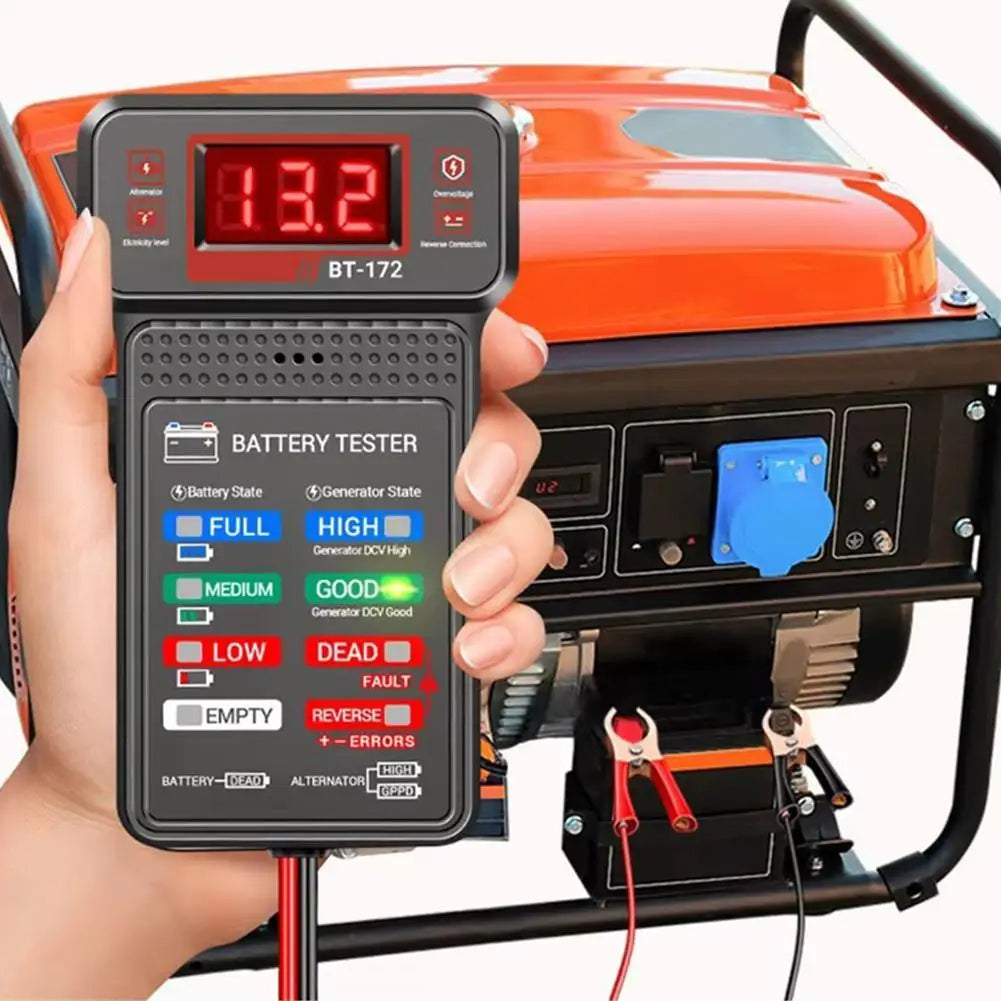 Multi-function 12V Battery Tester for Auto Maintenance Peaceful Pleasures Health and Wellness