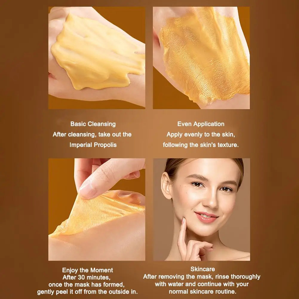 10pcs/Box Bee Peeling Facial Masks Deep Moisturizing Hydrating Peel-Off Face Mask Tearing Masks Peaceful Pleasures Health and Wellness
