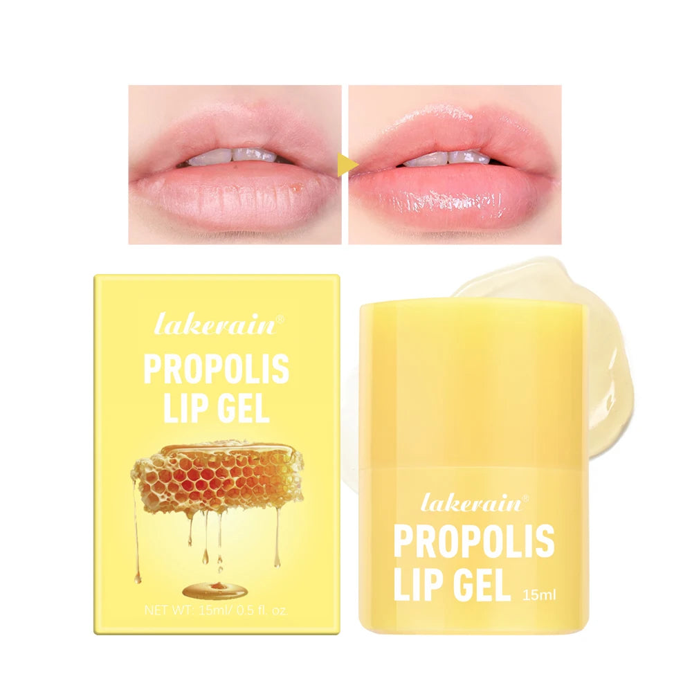 Honey Lip Butter with Propolis Lipcerin Original Hydrating Overnight Manuka Lip Balm Mask 12hr Long Lasting Moisture Skin Care Peaceful Pleasures Health and Wellness 1pc
