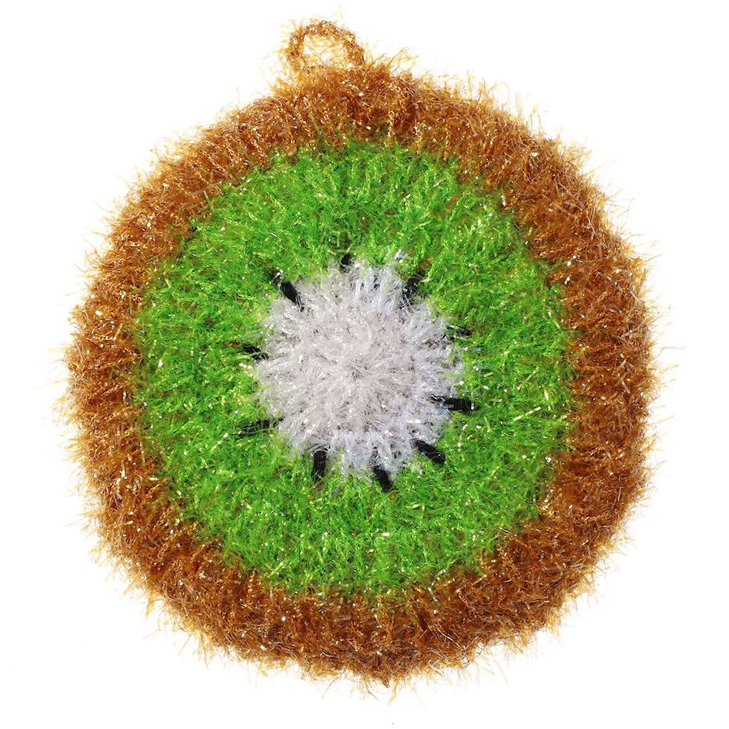 Fruit Shape Dish Scrubber Non-Scratch Kitchen Dish Scrubber for Cleaning Bathroom and Floors Peaceful Pleasures Health and Wellness Green