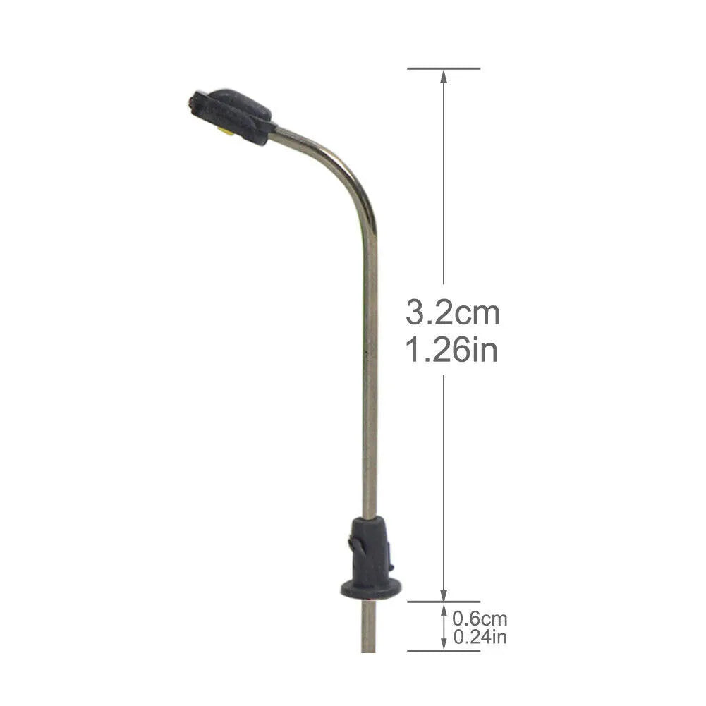 1 87 H0 Scenery Scale Wall Lamps 3V LED Z Gauge Street Light Rail