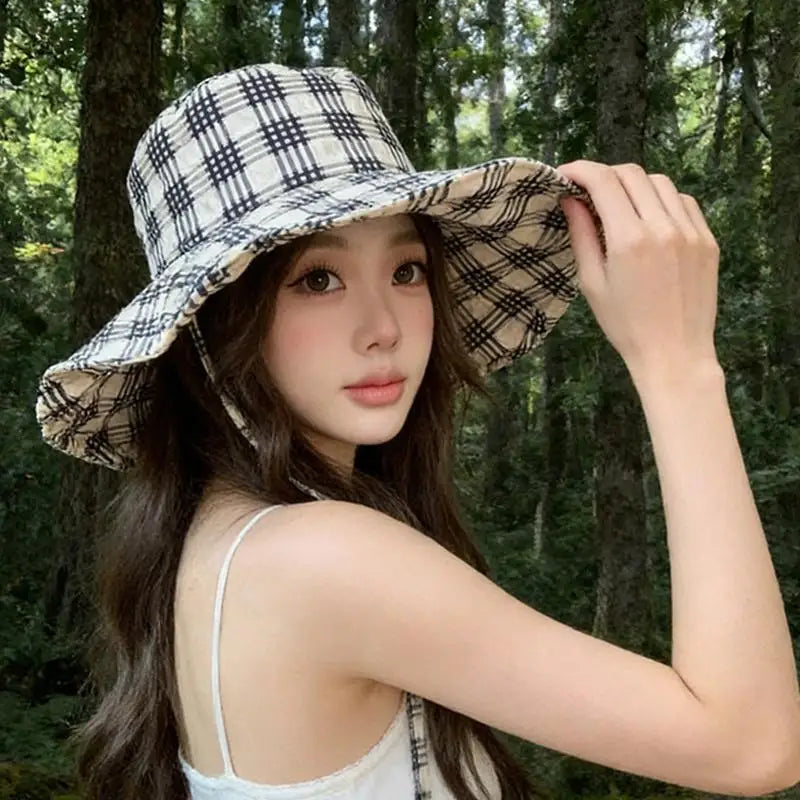 Floral Reversible Bucket Hat – Women's Wide Brim Sun Hat