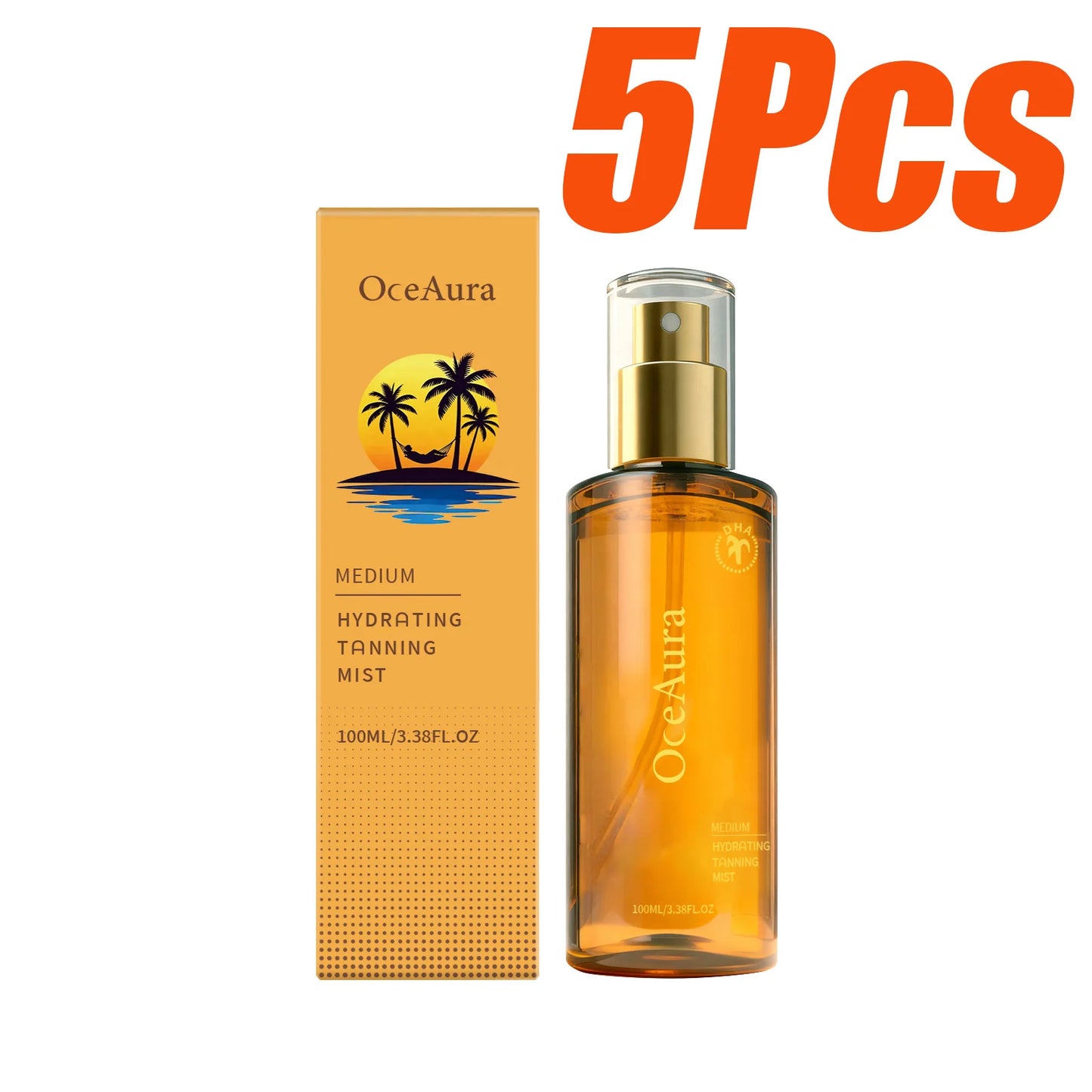 OceAura Self Tanning Spray – Sunless Tanner Face & Body