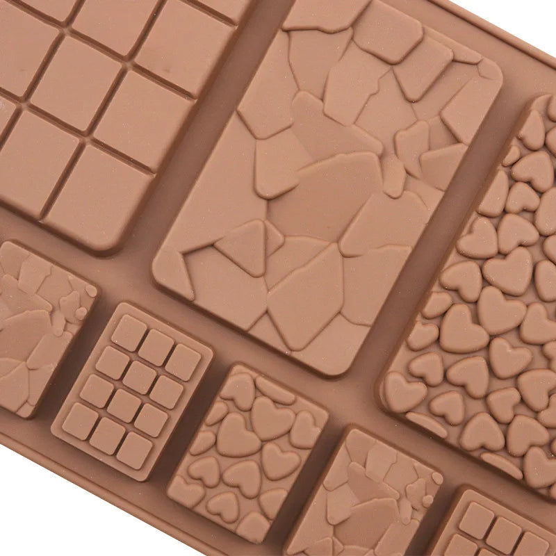 1pc Food Grade Break-Apart Chocolate Molds Non-Stick Silicone Protein and Energy Bar Molds Baking Utensils Peaceful Pleasures Health and Wellness