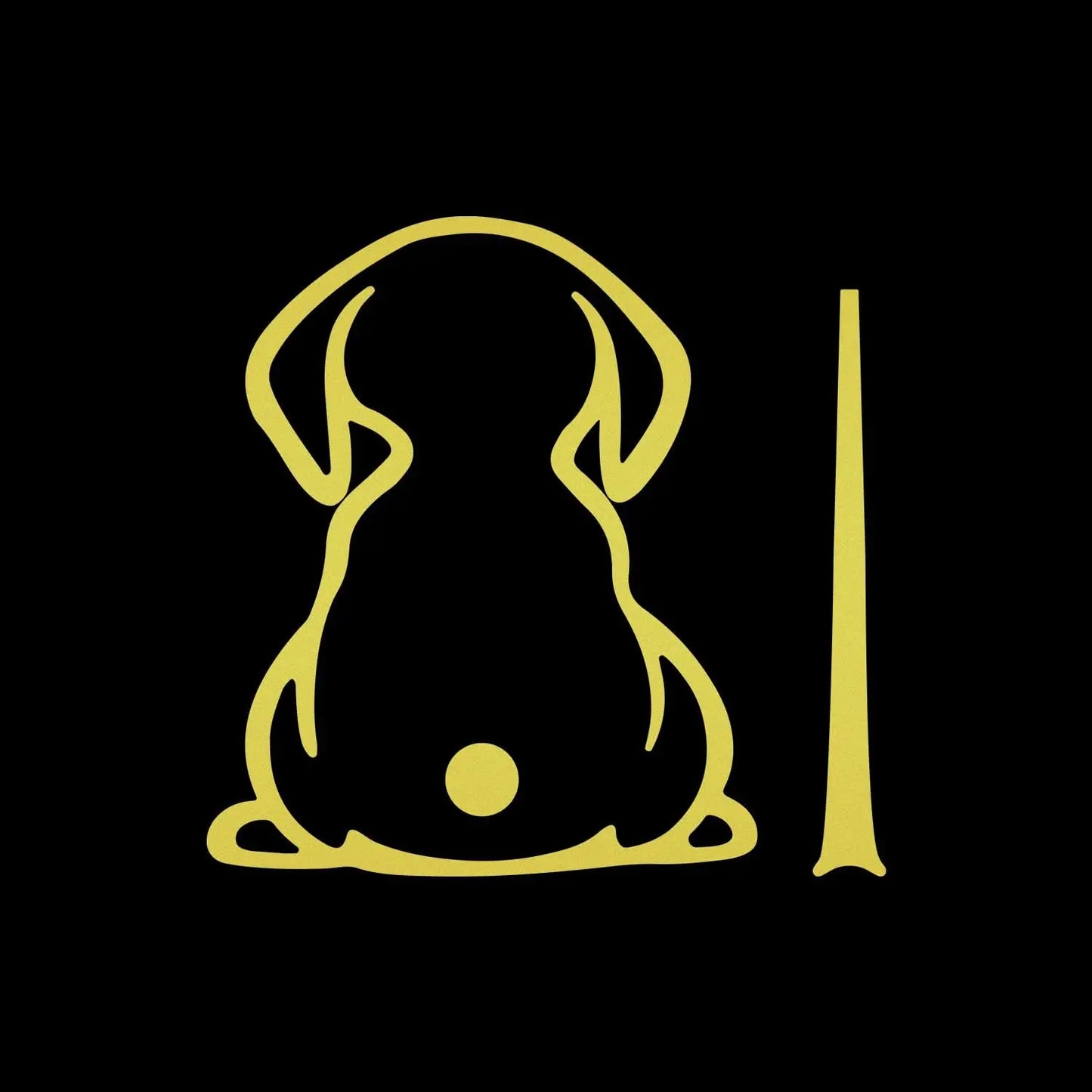 Dog Decals,Waterproof Rear Wiper Decal Funny Dog Moving Tail Stickers for Car Windshield Wiper Decal Vinyl Dog Stickers Peaceful Pleasures Health and Wellness YELLOW