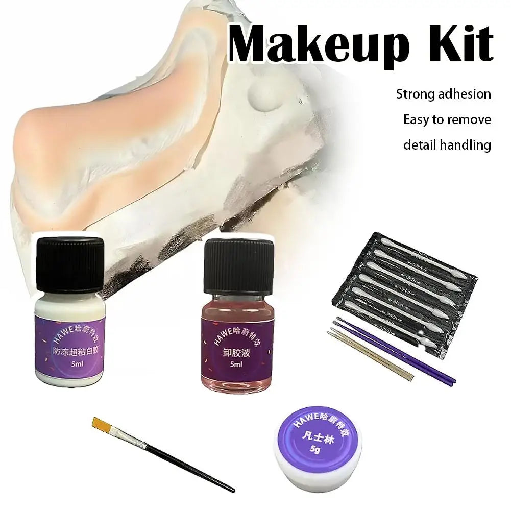 Spirit Gum Adhesive & Remover Kit – 5ml SFX Prosthetic Glue