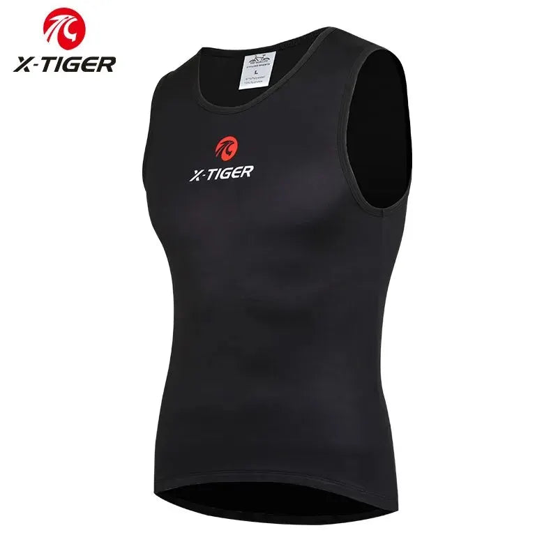 X-TIGER Men's Winter Fleece Cycling Vest – Thermal Base Layer
