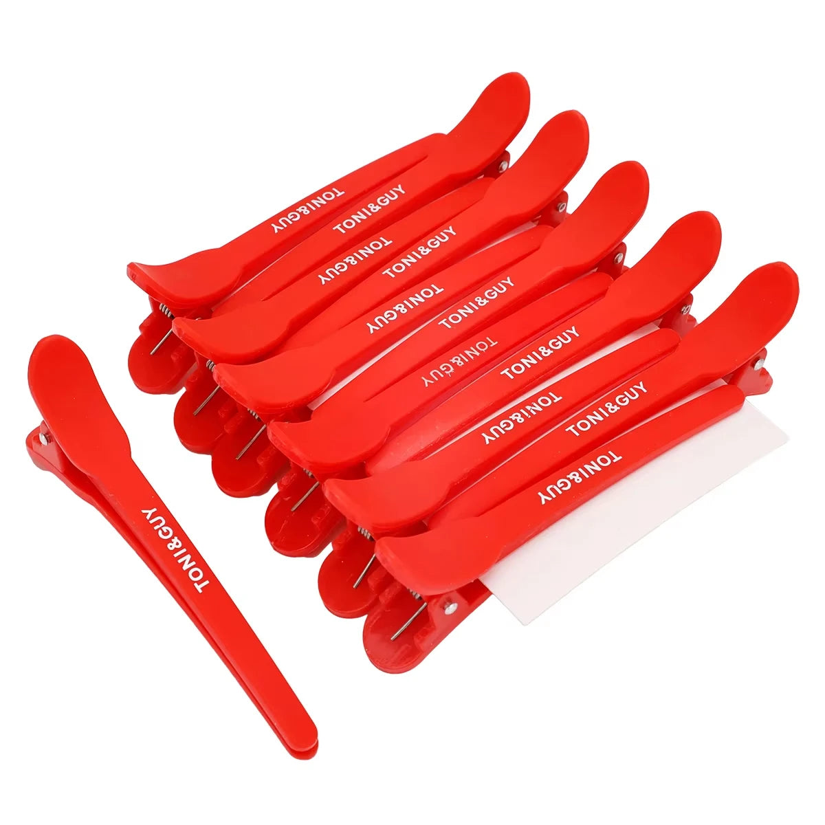 12pcs Barber Hairdressing Clip Barber Hair Cutting Partition Hairpin Pro Hairdresser Styling Accessories Salon Home Styling Tool Peaceful Pleasures Health and Wellness red