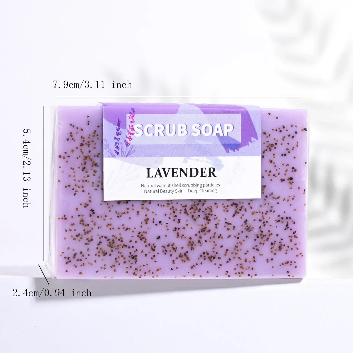 Lavender Essential Oil Handmade Exfoliating Scrub Soap Bar