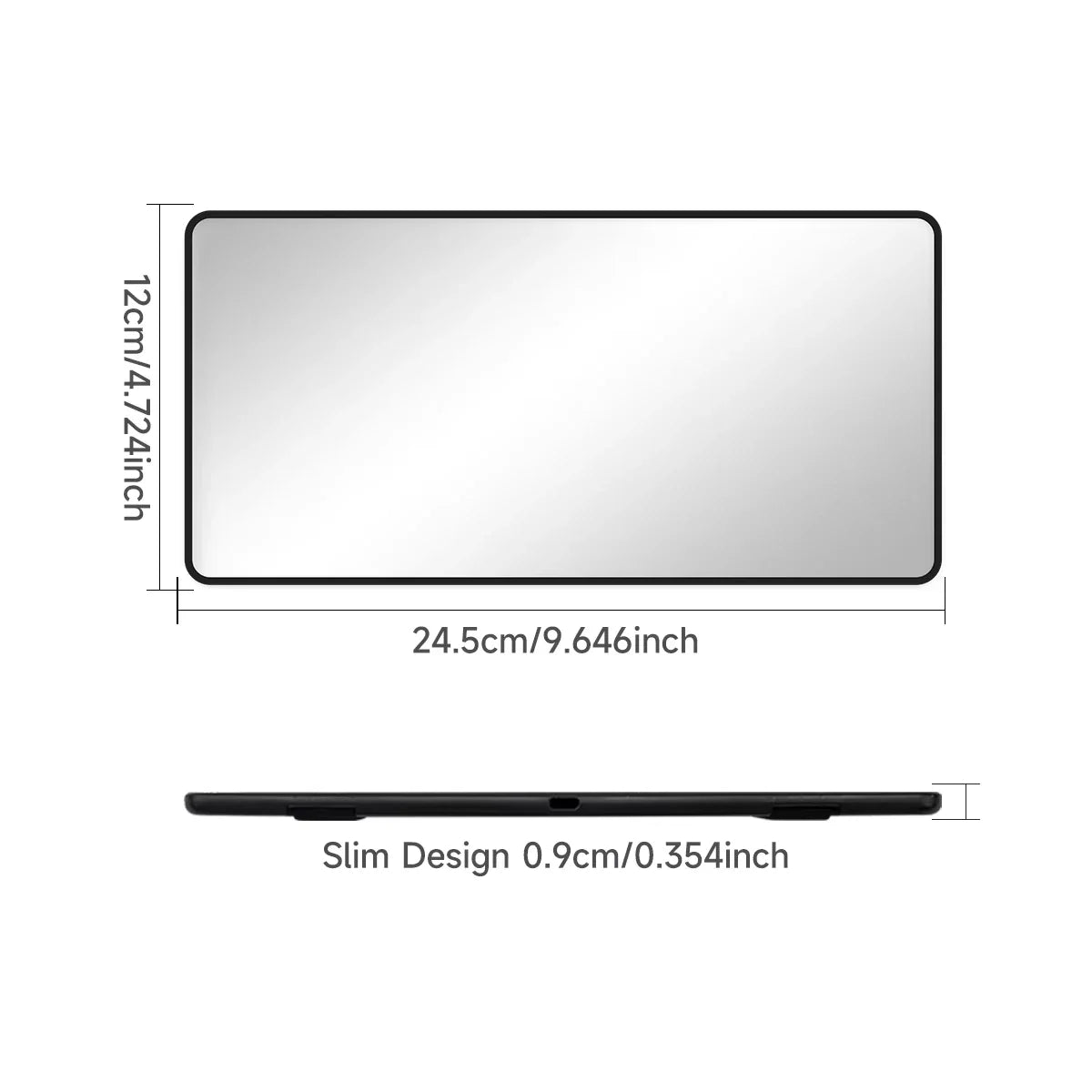 HD Car Sun Visor Makeup Mirror | Portable Vanity for SUV & Truck