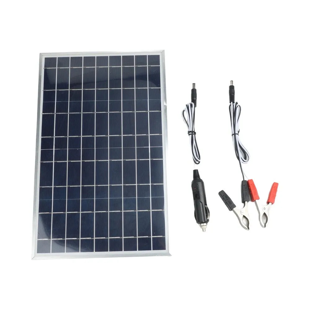 Solar Panel Battery Clip 340 Framed Maximum PV Voltage 25V 12V USB