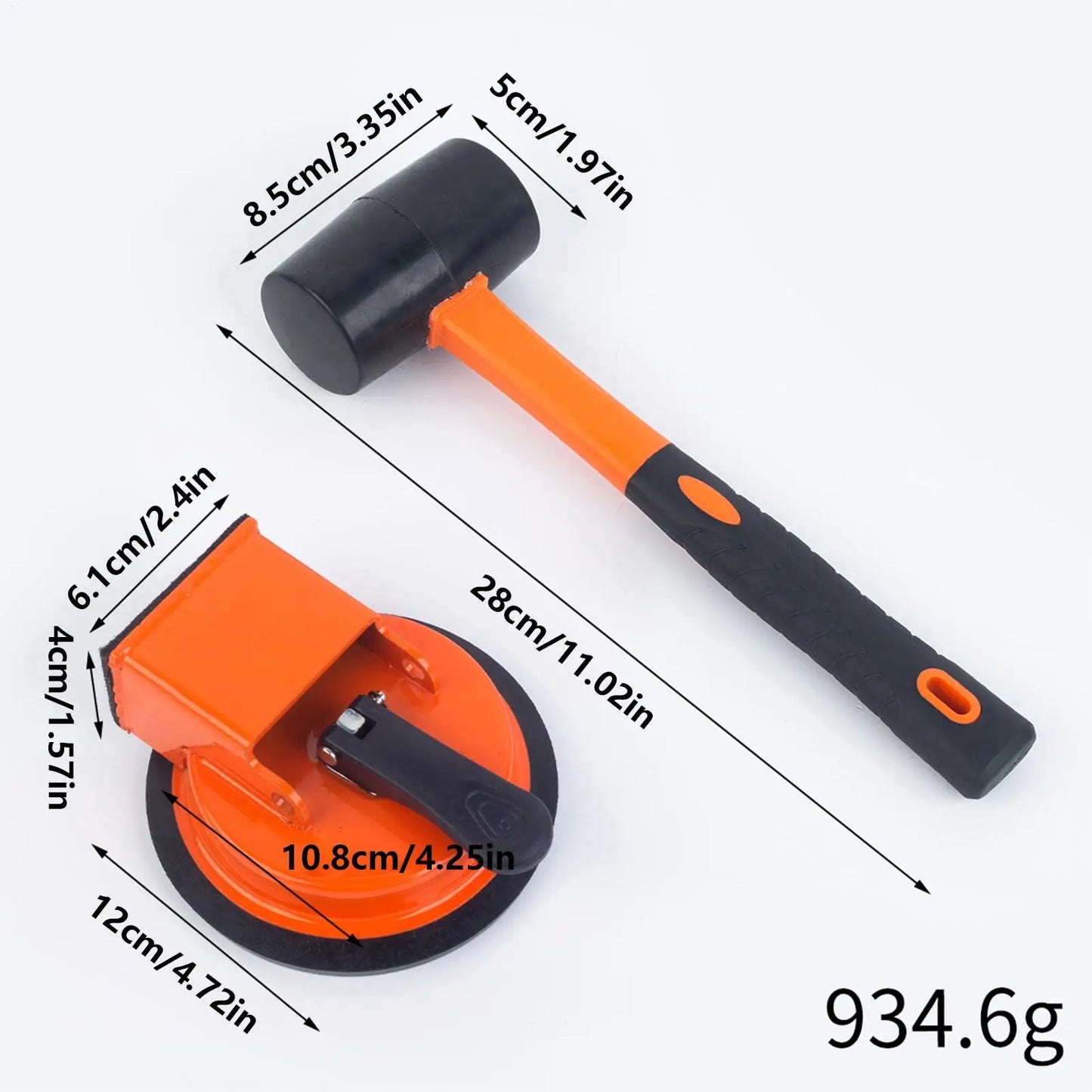 Floor Gap Fixer Tool Heavy Duty Crevice Scraper with Rubber Mallet Fix Floor Gaps for Hardwood Dent Scratch Crack Construction Peaceful Pleasures Health and Wellness
