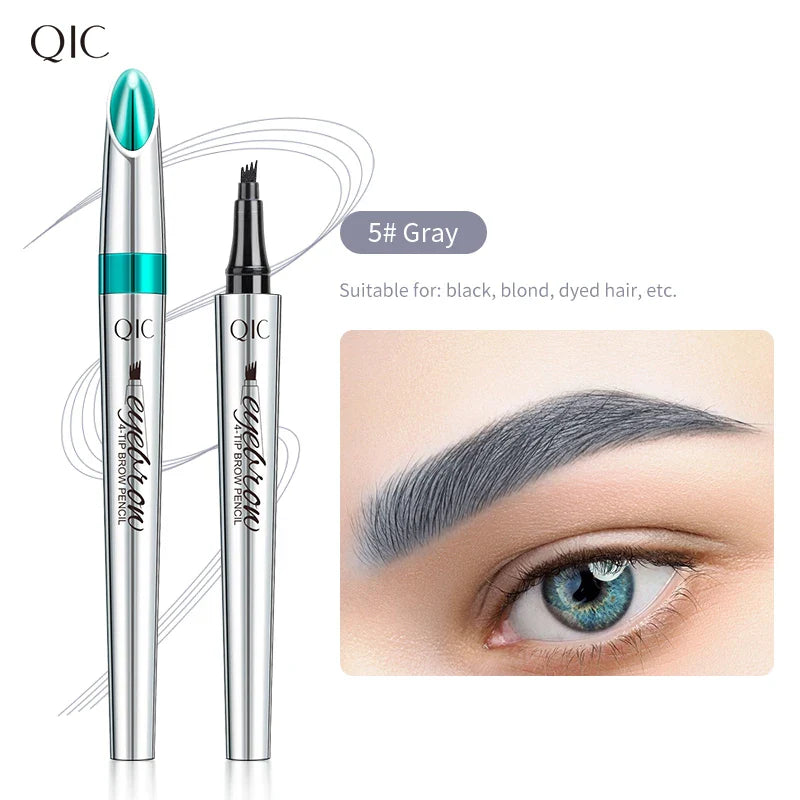 QIC Microblading Eyebrow Pen – 5 Colors, Waterproof Brow Pencil