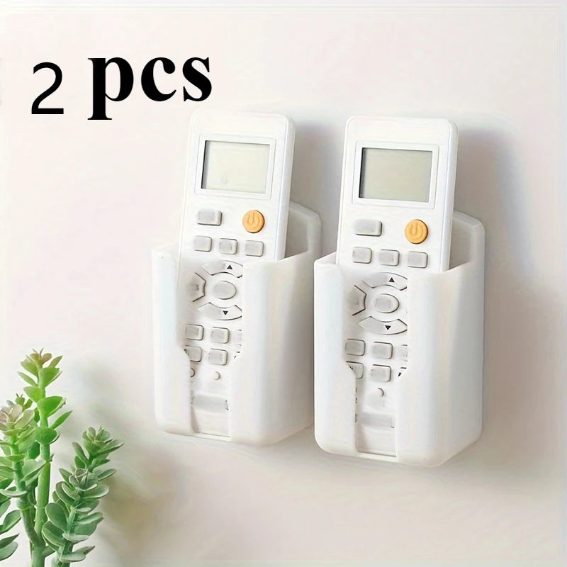 Durable Plastic Wall-mounted Remote Control Holder Space-saving