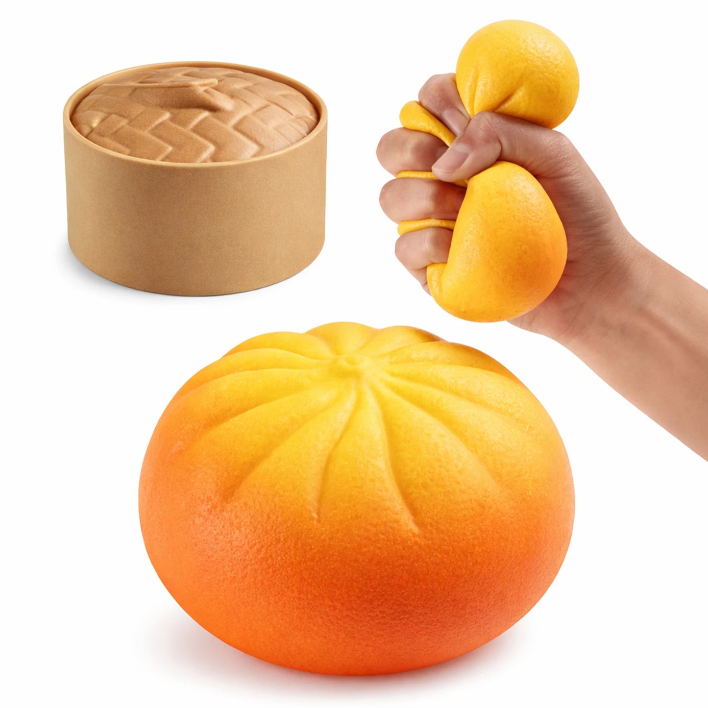 Bread Squeeze Ball Sensory Toy – 10 Colors | Kids & Adults