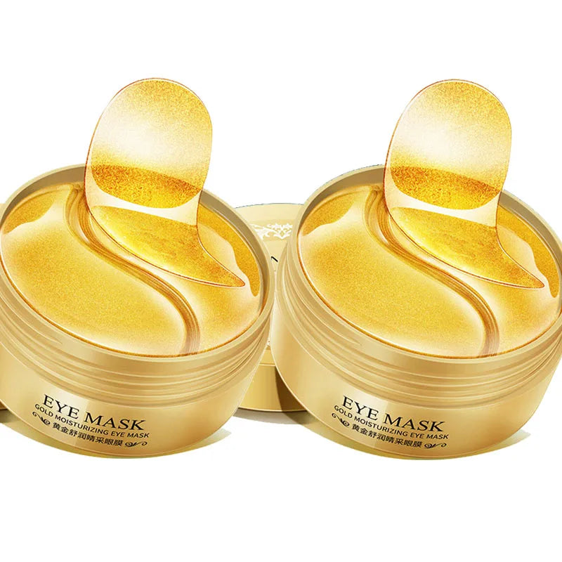 BIOAOUA 24K Gold Collagen Eye Masks 120pc – Dark Circles & Anti-Aging