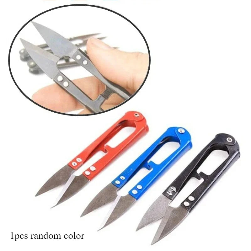 U-Shape Mini Fishing Scissors – Stainless Line Cutter 1/10Pcs