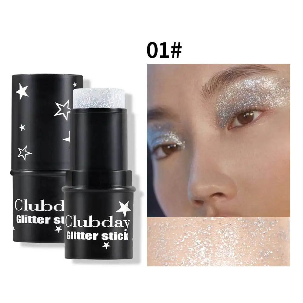 Glitter Eyeshadow Stick – Multichrome Cream Shimmer Sparkle
