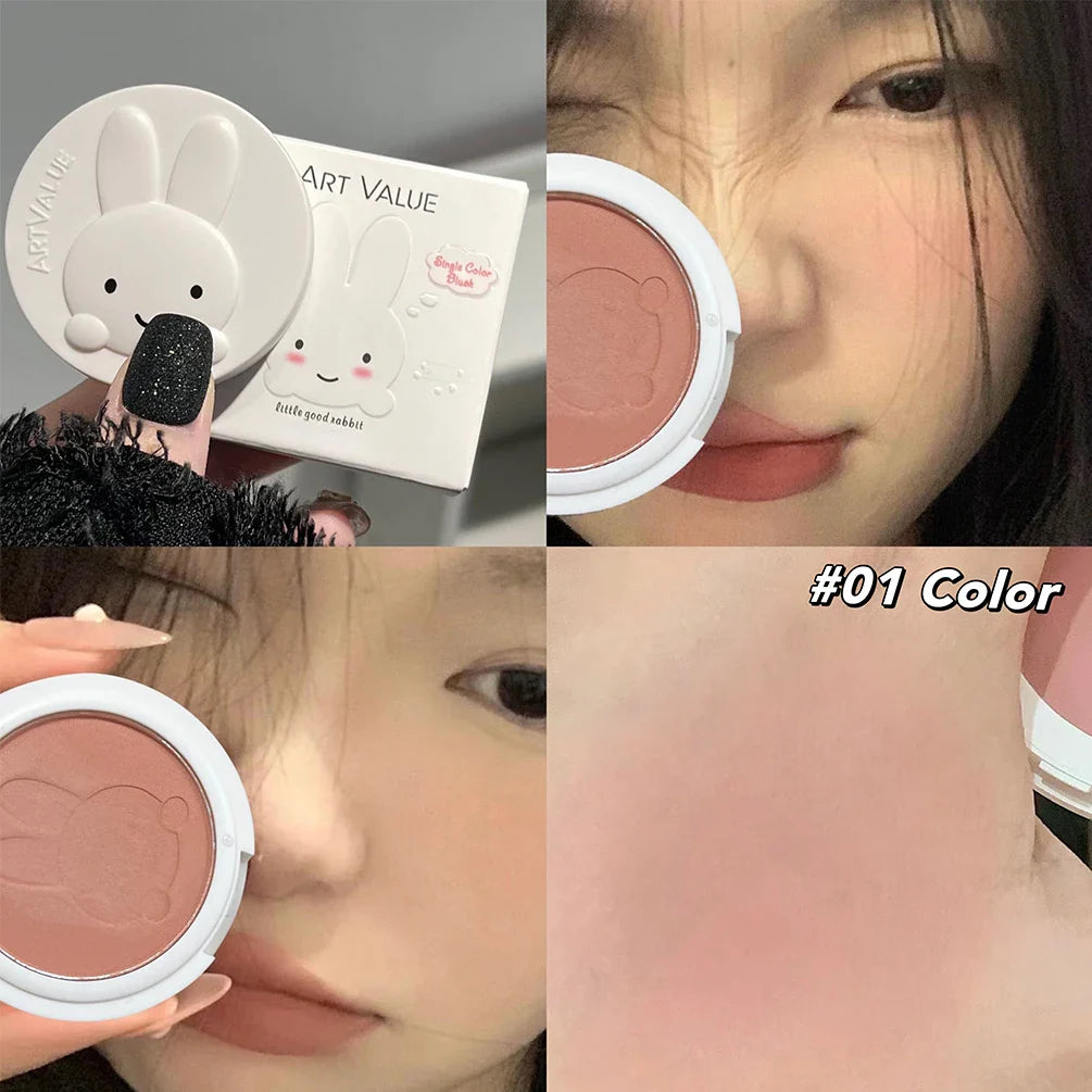 Art Value Cute Bunny Matte Blush Powder | Natural Cheek Tint