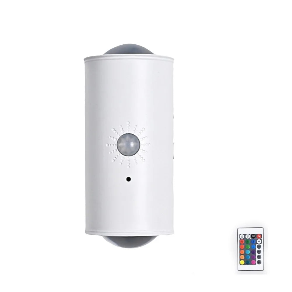 16-Color RGB Motion Sensor Wall Lamp | Rechargeable Night Light