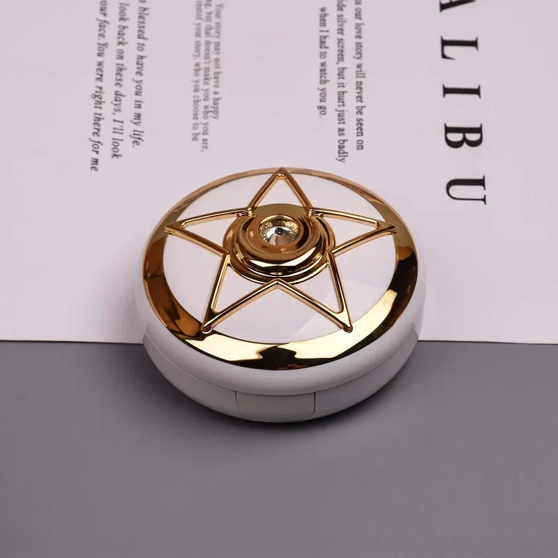 New Contact Lens Box Contact Lens Companion Box Care Box Star Diamond Series Storage Practical Portable Contact Lens Storage Box Peaceful Pleasures Health and Wellness Gold